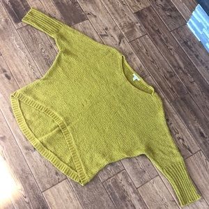 Eileen Fisher chartreuse sweater